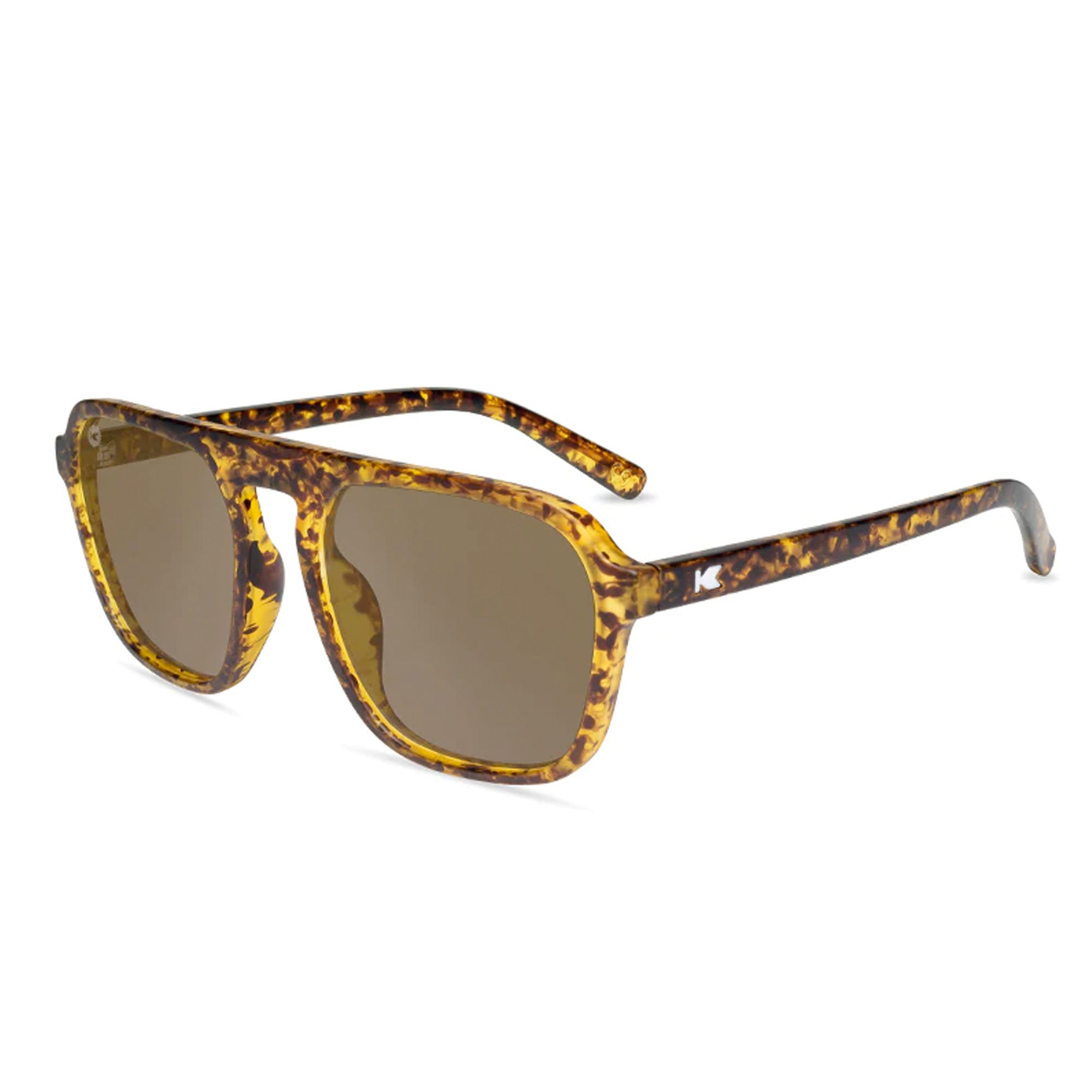 Knockaround Pacific Palisades Men's Polarized Sunglasses - Matte Tortoise Shell/Amber