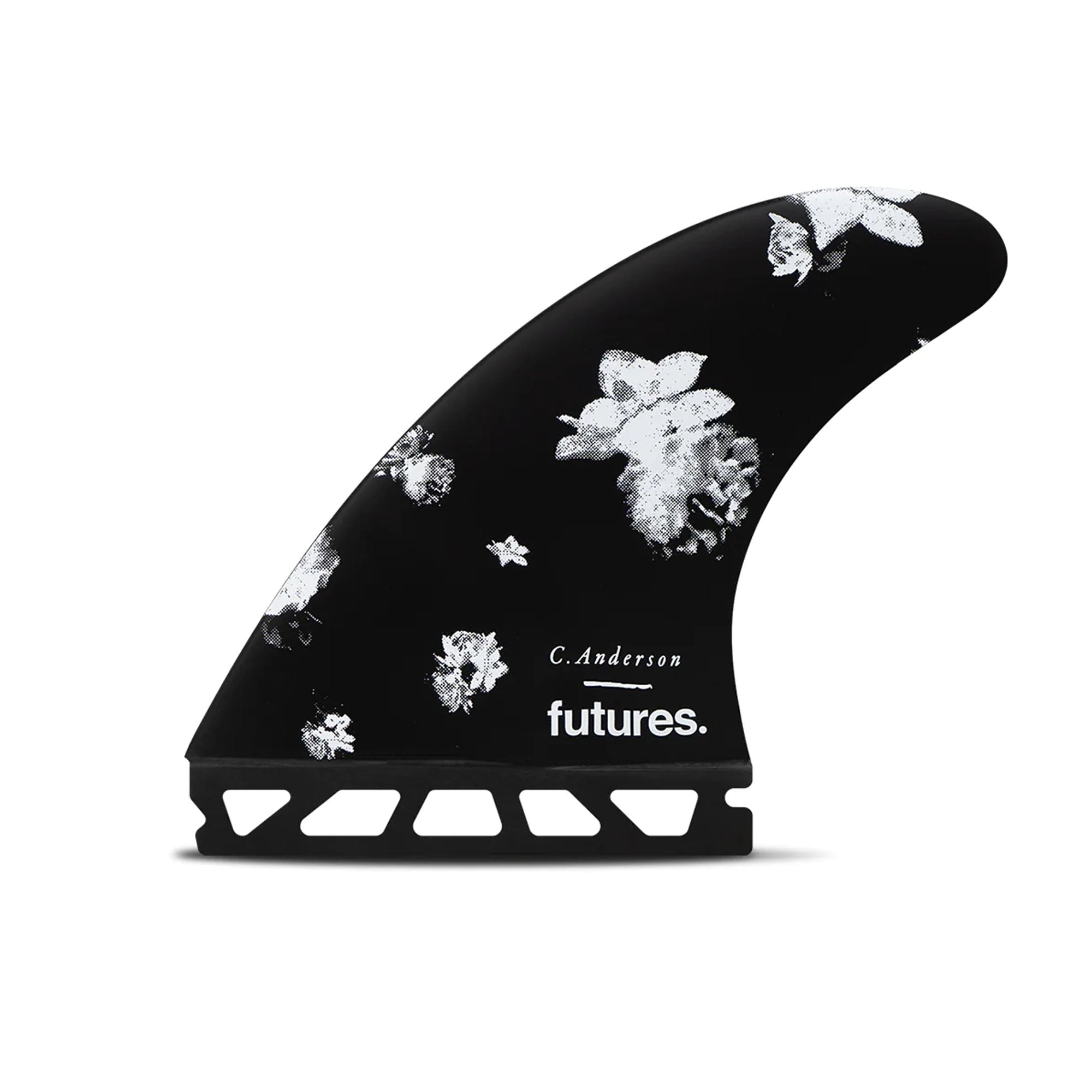 Futures Ando Blackstix Tri Surfboard Fins - Large/Black