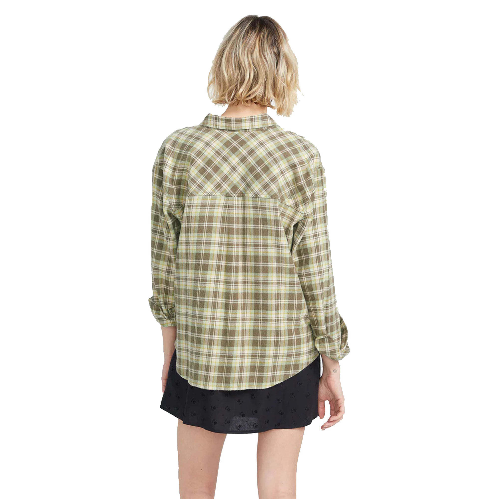 Volcom Plaid To Meet U 2 Women's Flannel - Army