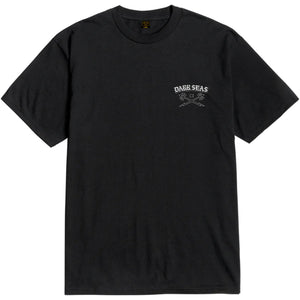 Dark Seas Aqualung Stock Men's S/S T-Shirt - Black