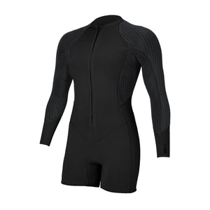 O'Neill Hyperfreak 2mm Women's Front-Zip L/S Springsuit - Black