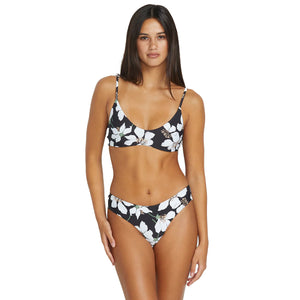 Volcom Midnight Lily Crop Women's Bikini Top - Black