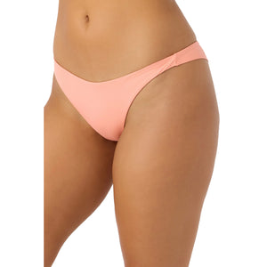 O'Neill Saltwater Solids Hermosa Skimpy Women's Bikini Bottoms - Desert Flower