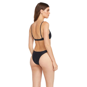 Volcom Simply Solid V Women's Bikini Bottoms - Black