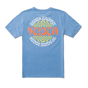 Volcom Stoneature Youth Boy's S/S T-Shirt - Blue