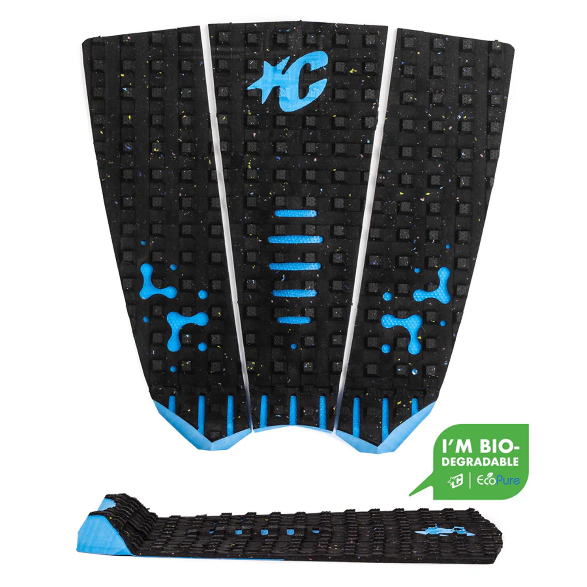 Creatures of Leisure Mick Fanning Loc-Lite ECOPURE Traction Pad - Carbon Cyan