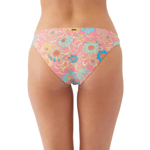 O'Neill Belize Floral Sunrise Women's Bikini Bottoms - Coral