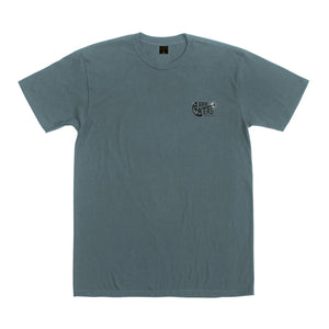 Dark Seas Branding Iron Pigment Men's S/S T-Shirt - Bluefin