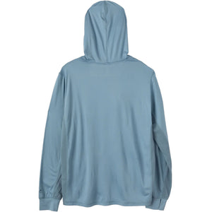 Dark Seas Bimini UV Hooded L/S Shirt - Blue