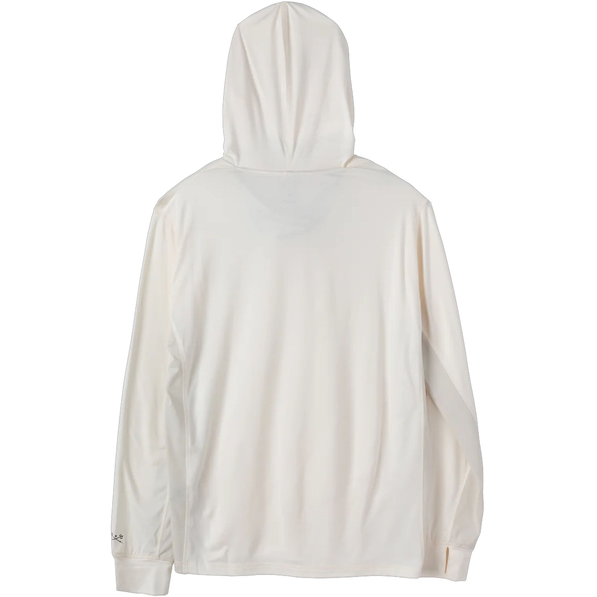 Dark Seas Bimini UV Hooded L/S Shirt - Off White