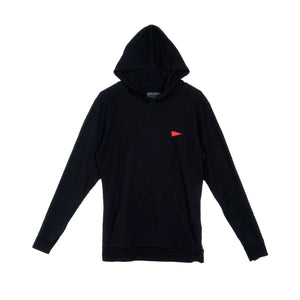 Florence Marine X Burgee Men's L/S Hooded Shirt - Black