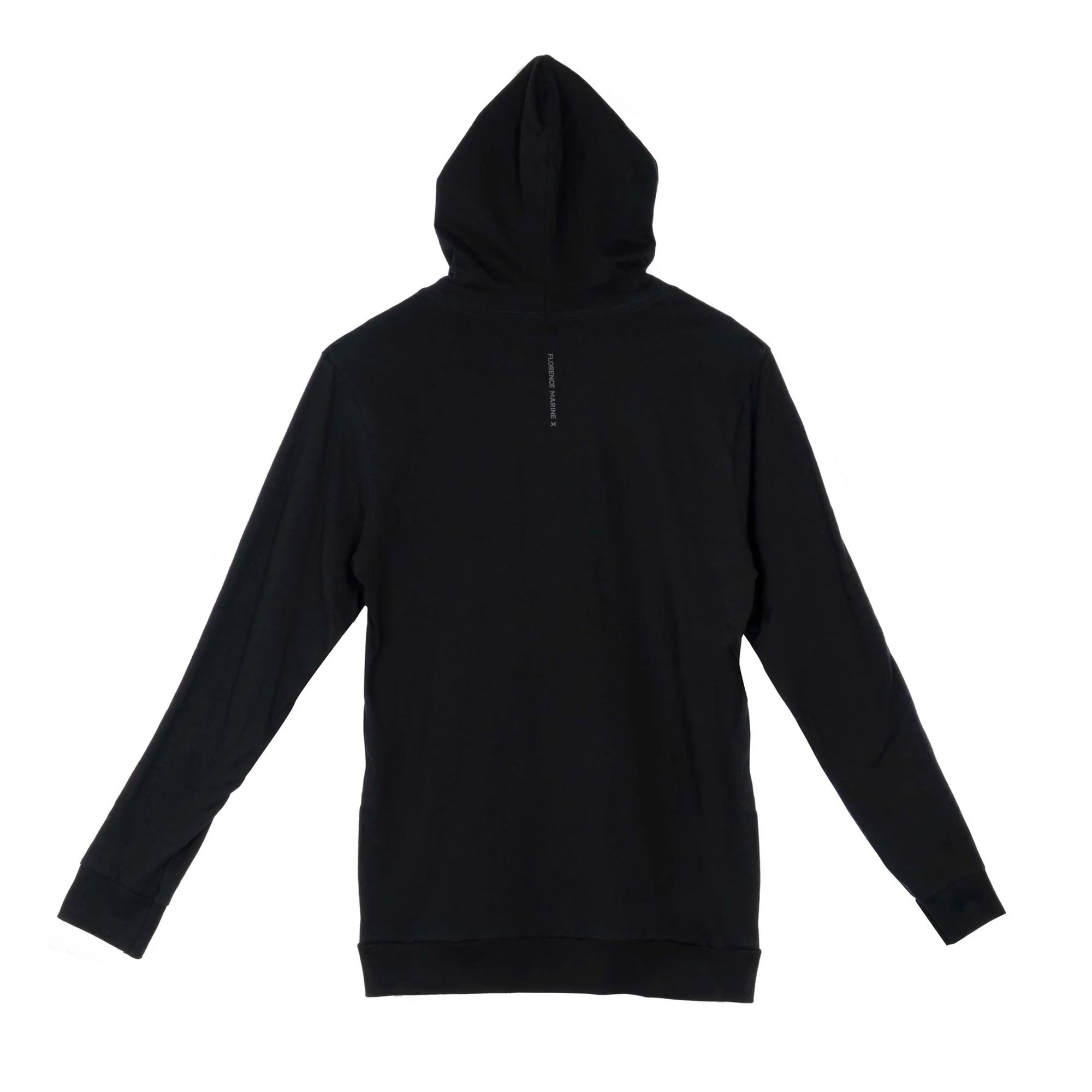 Florence Marine X Burgee Men's L/S Hooded Shirt - Black