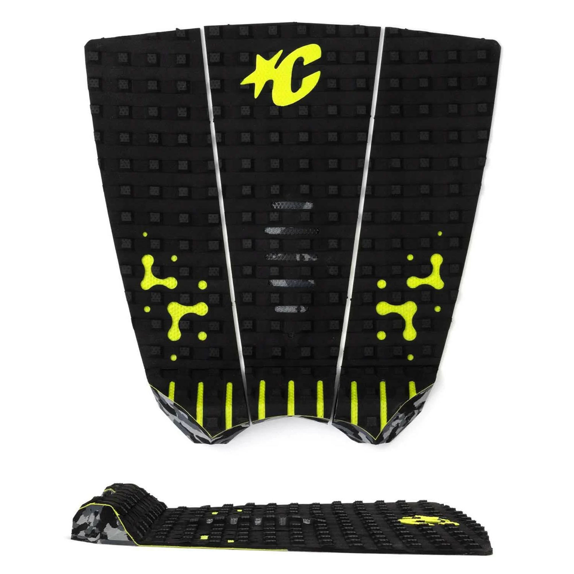 Creatures of Leisure Mick Fanning Loc-Lite EcoPure Traction Pad - Black Lime Camo