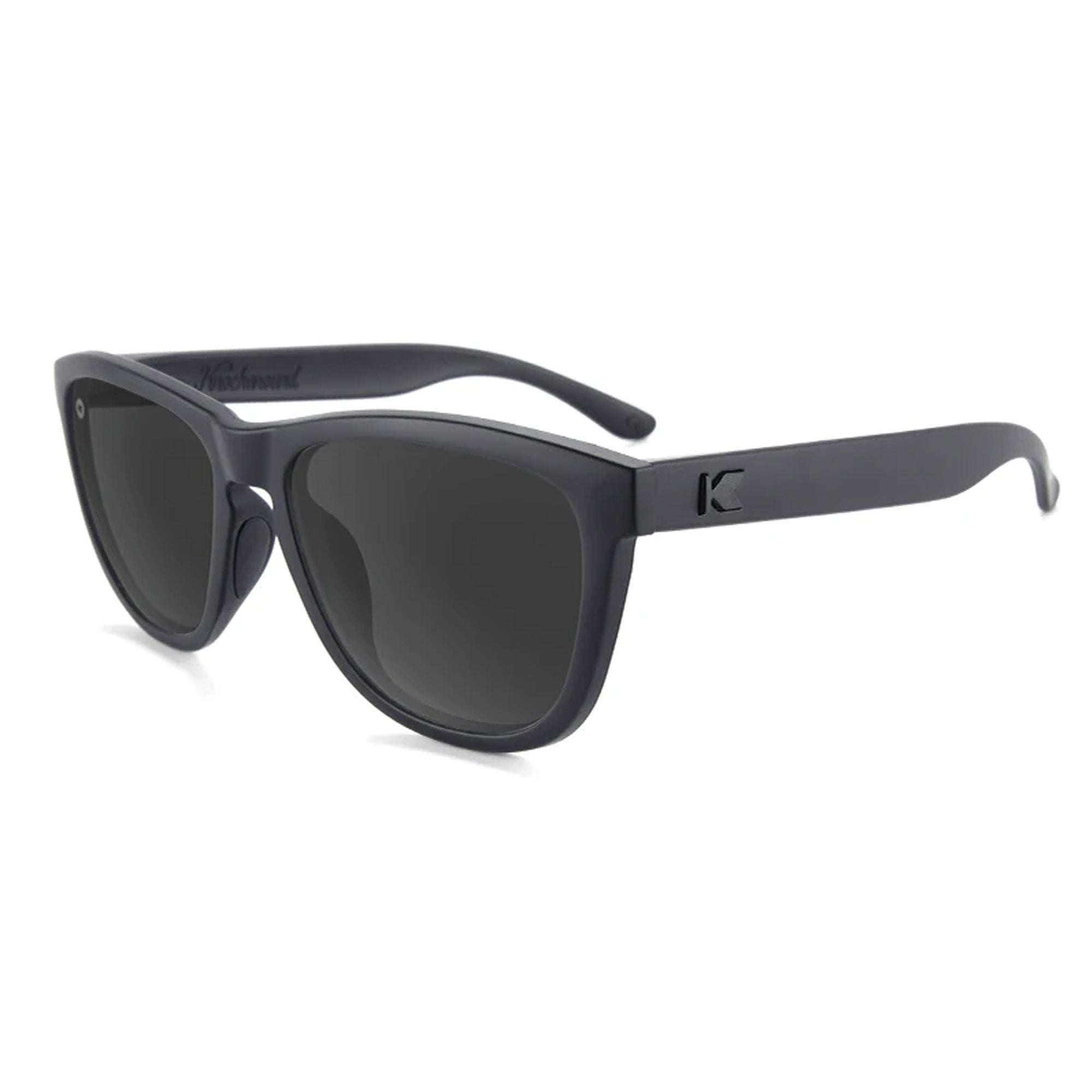 Knockaround Premiums Sport Men's Sunglasses - Black on Black/Smoke