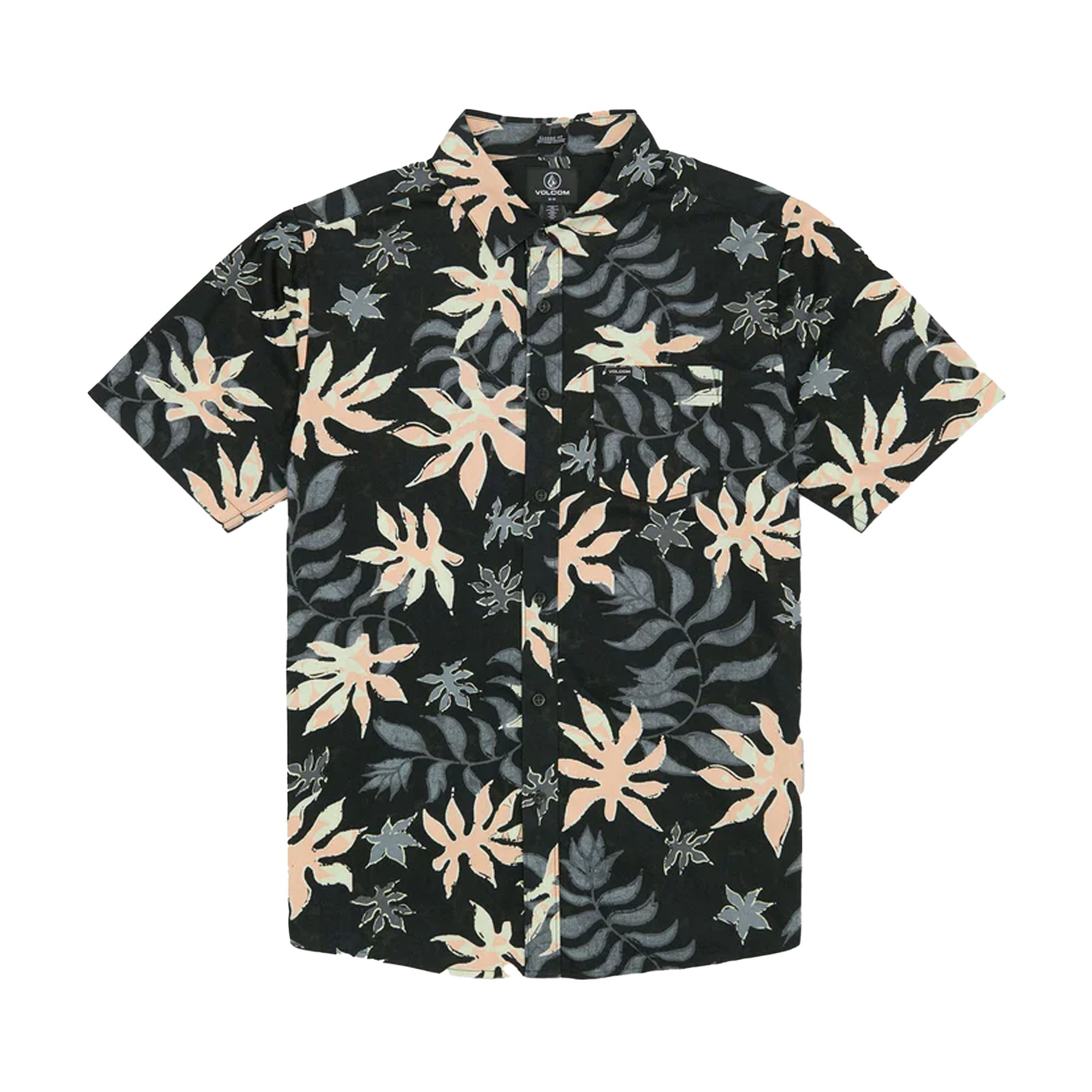 Volcom Floral Motion Men's S/S Dress Shirt - Black