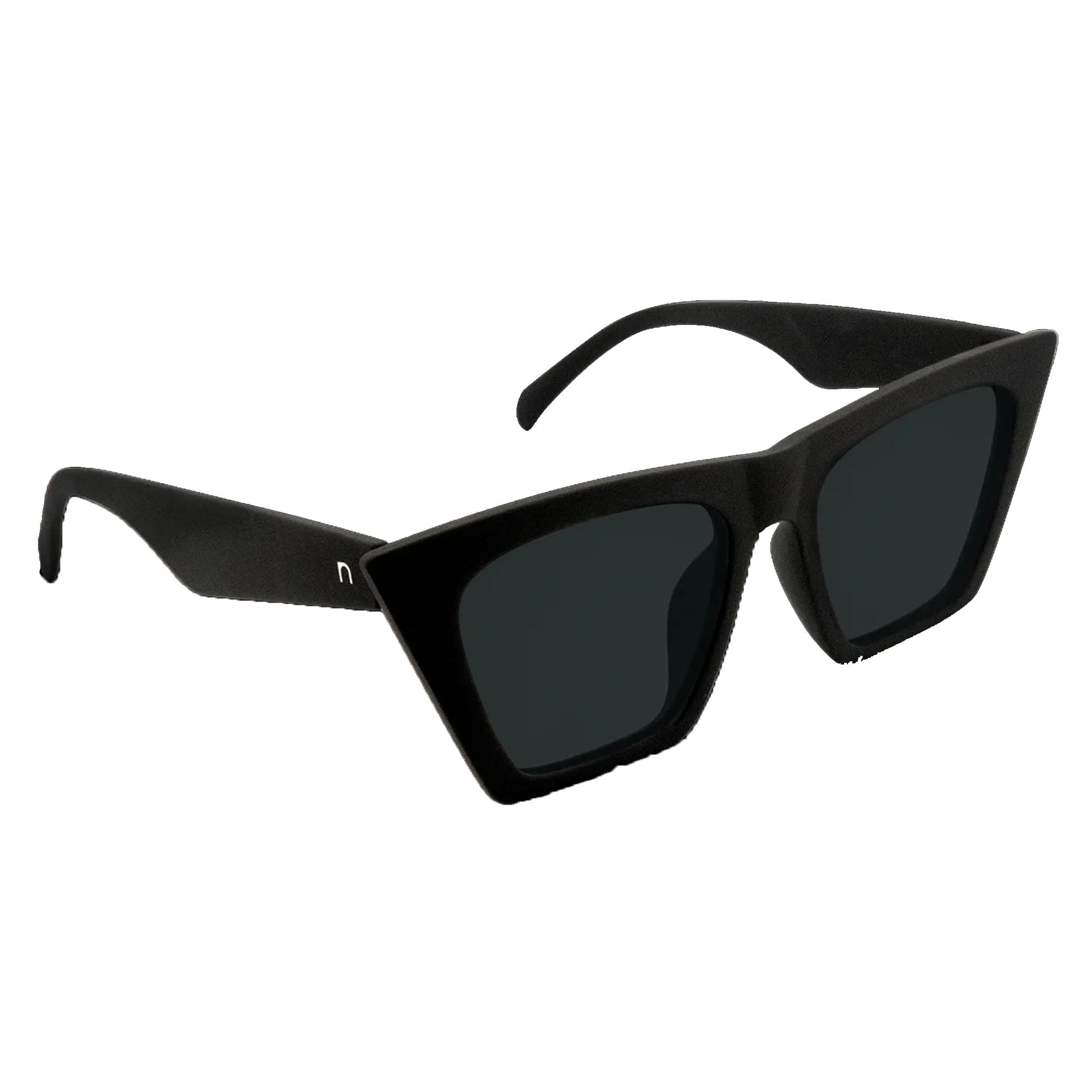 Nectar Hamptons Women's Polarized Sunglasses - Soft Touch Black/Smoke Polarized