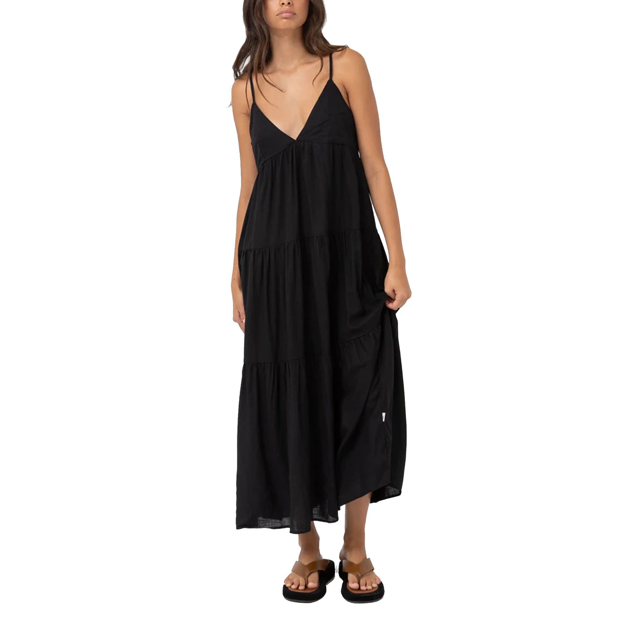 Rhythm Classic Tiered Midi Women's Dress