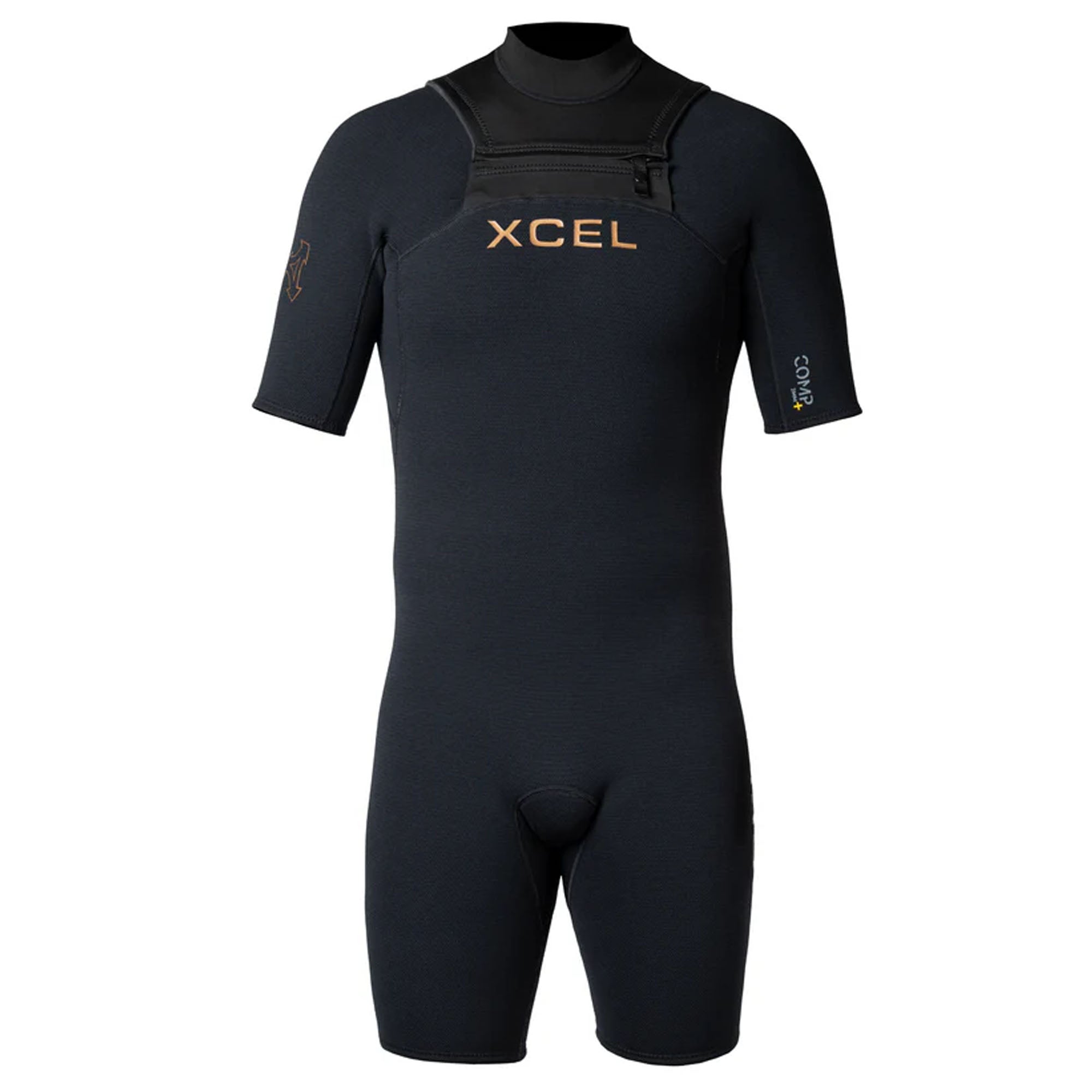 Xcel Comp+ 2mm Men's S/S Spring Suit Wetsuit - Black