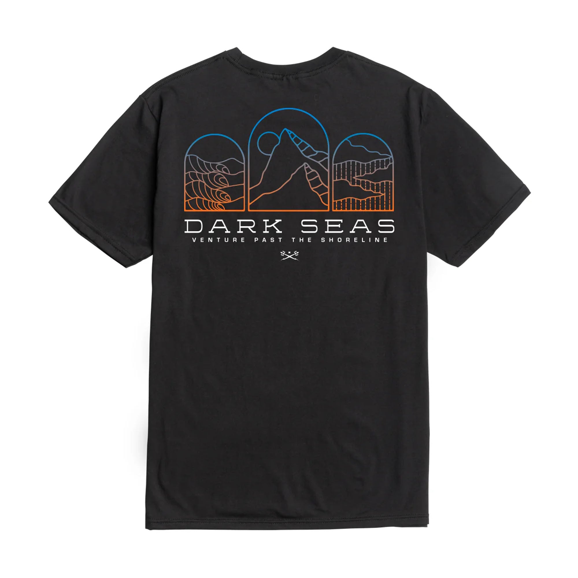 Dark Seas Summit Wicking Men's S/S T-Shirt - Black