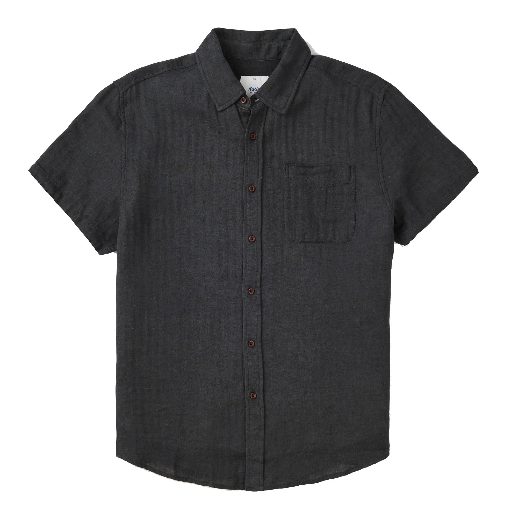 Katin Alan Solid Men's S/S Woven Shirt - Black