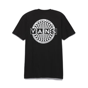 Vans Warped Checkerboard Logo Men's S/S T-Shirt - Black