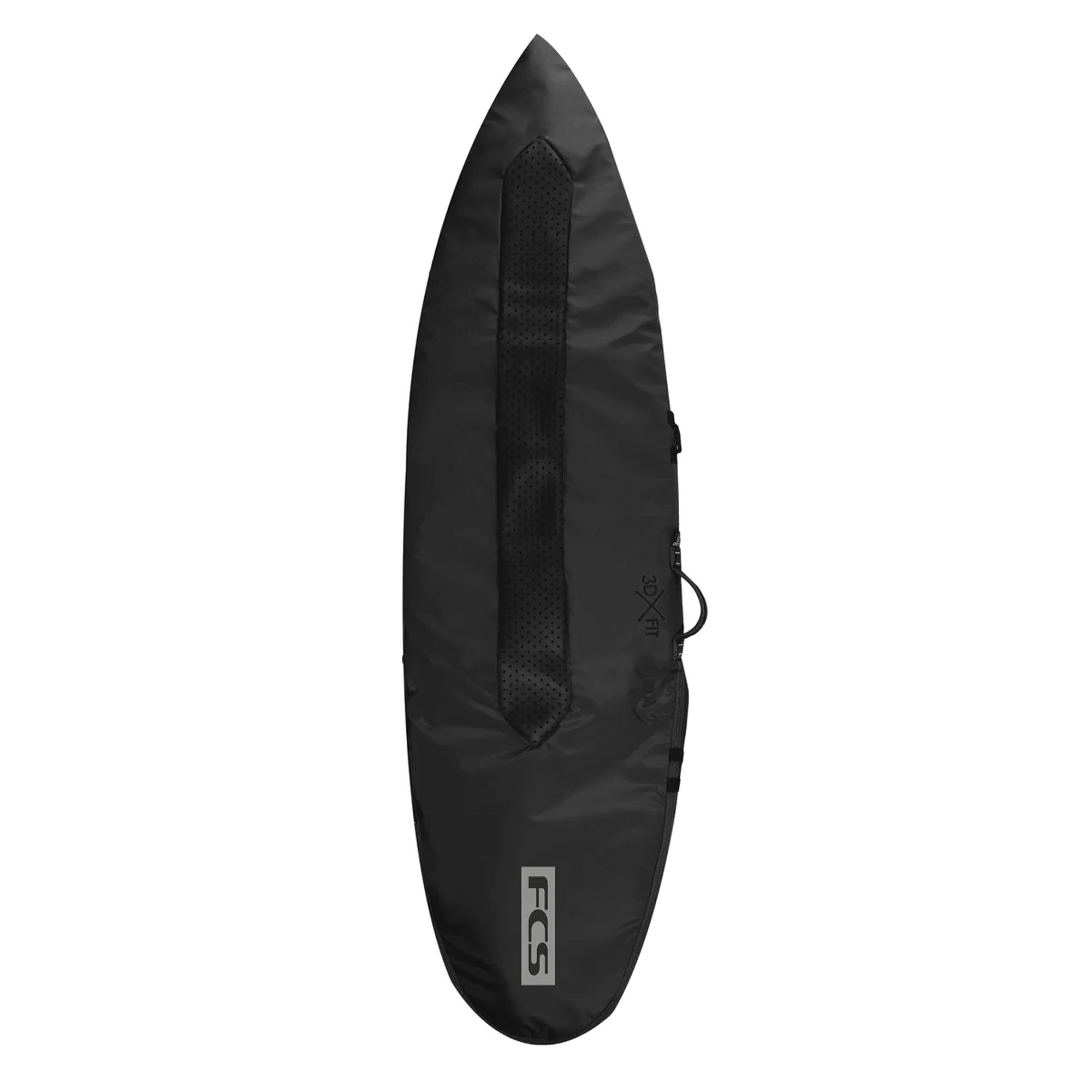 FCS 3DxFit Day All Purpose Surfboard Bag - Black/Warm Grey