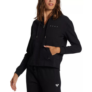 Roxy Moonrise Zip-Up Women's L/S Hoodie - Black