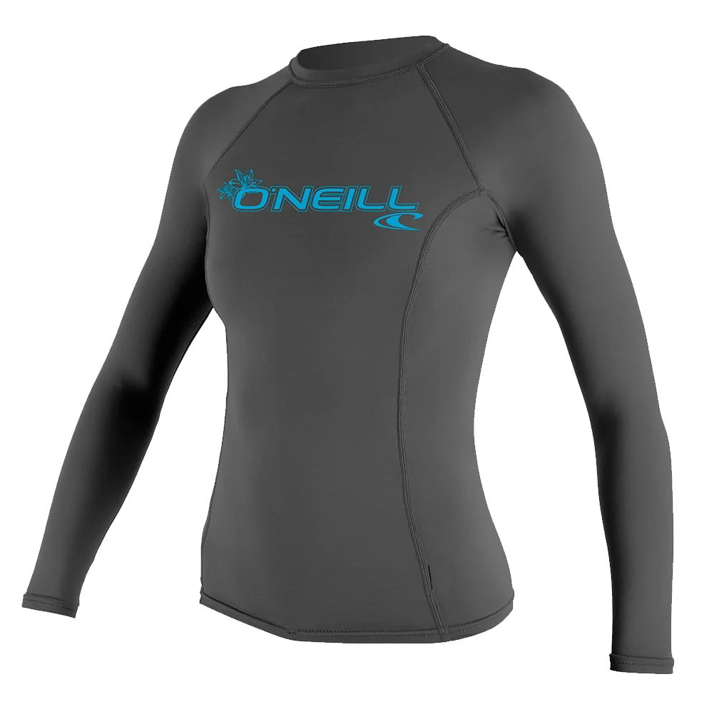 O'Neill Basic Women's 50+ L/S Rashguard - Graphite/Blue