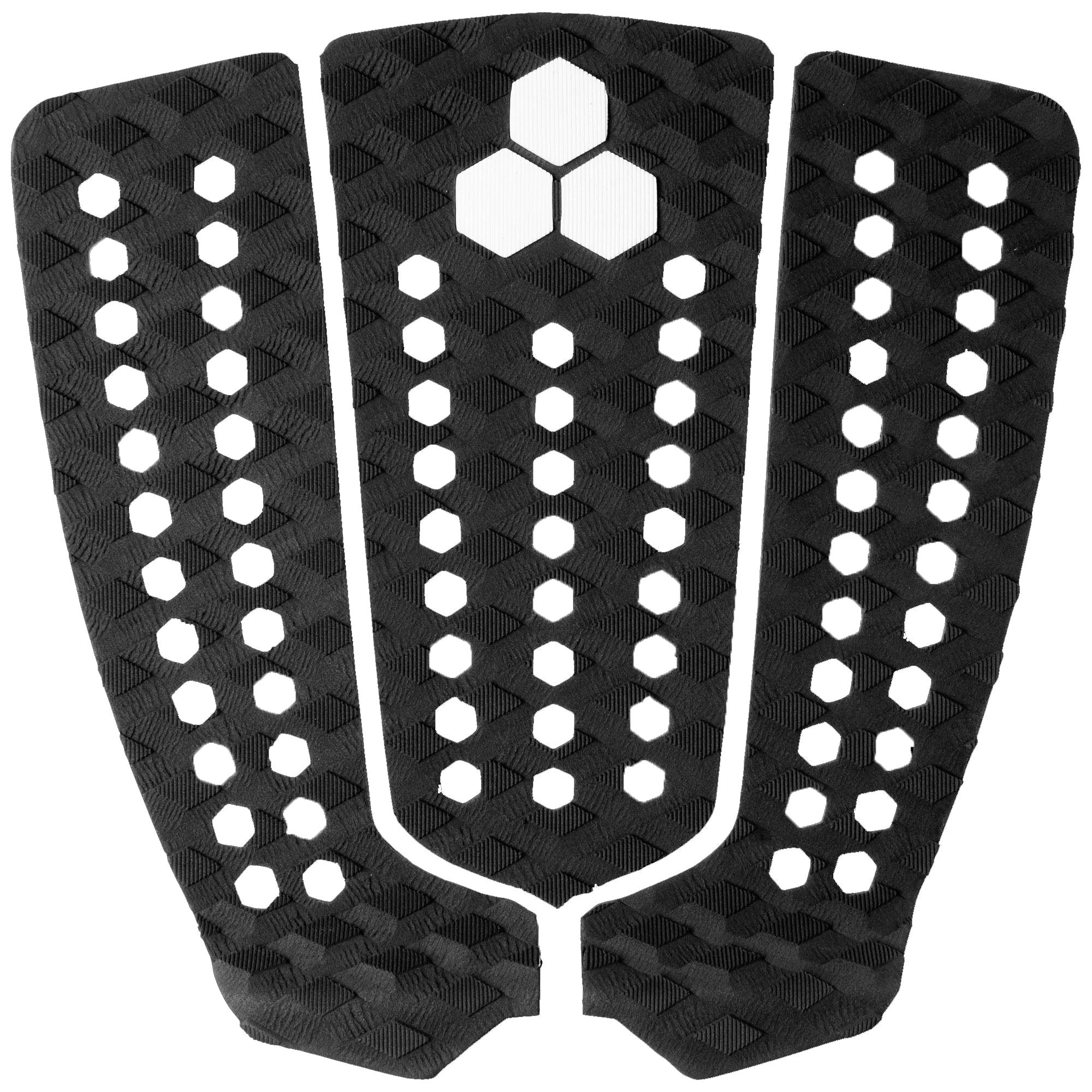 Channel Islands Mixed Groove 3-Piece XXL Flat Traction Pad - Black