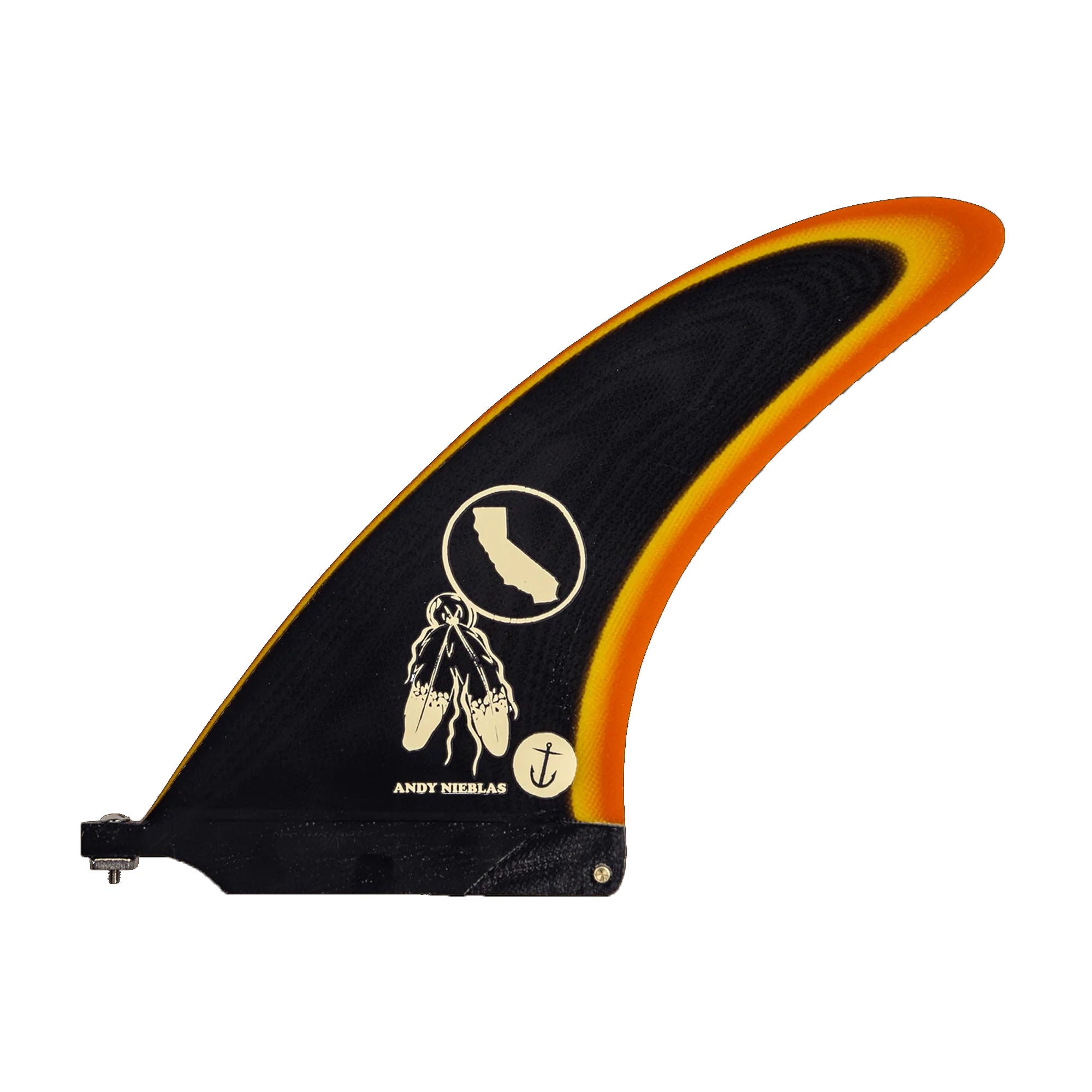 Captain Fin Co. Andy Nieblas Longboard Fin - 7.5"/Black