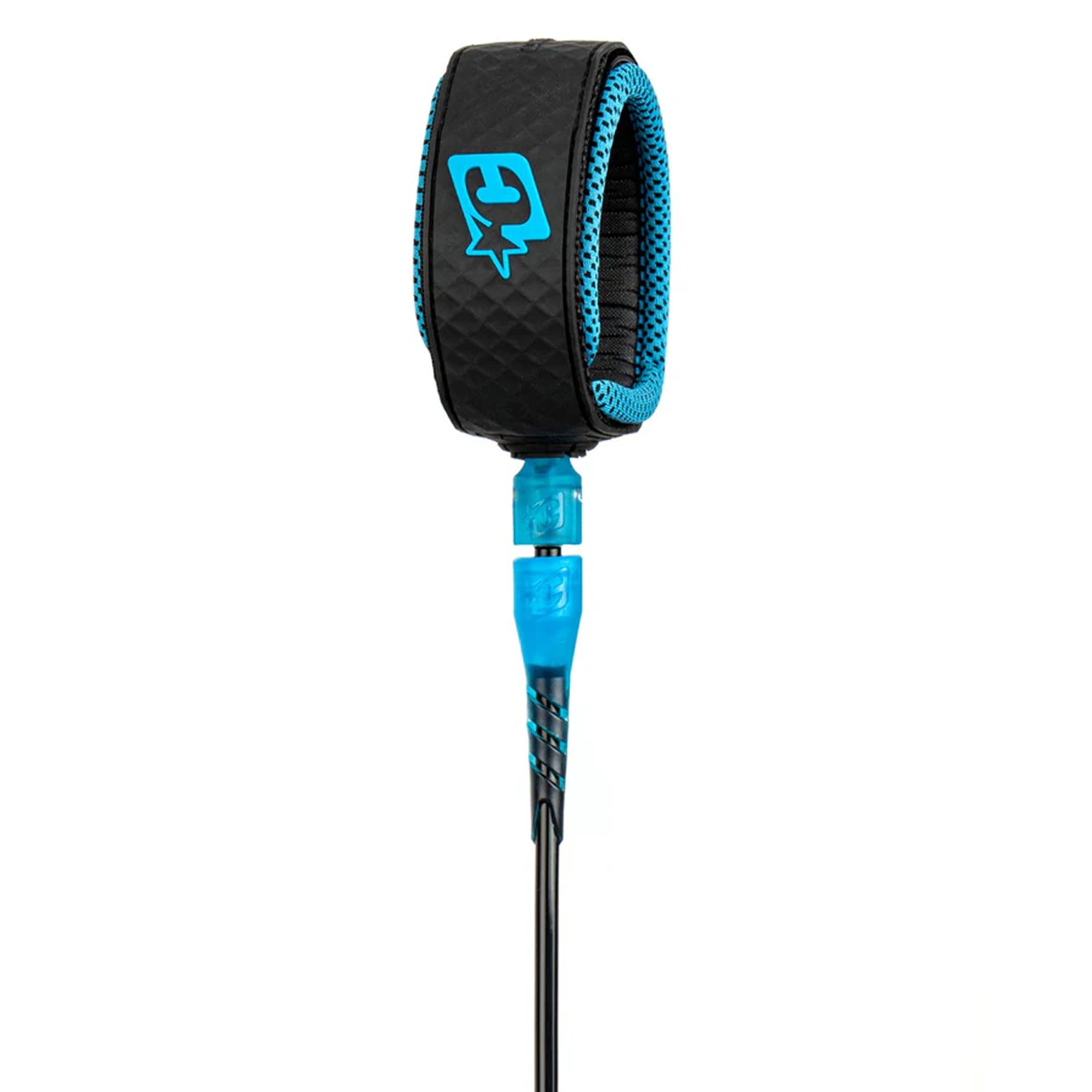 Creatures of Leisure Reliance Pro 6' Surfboard Leash - Black Cyan