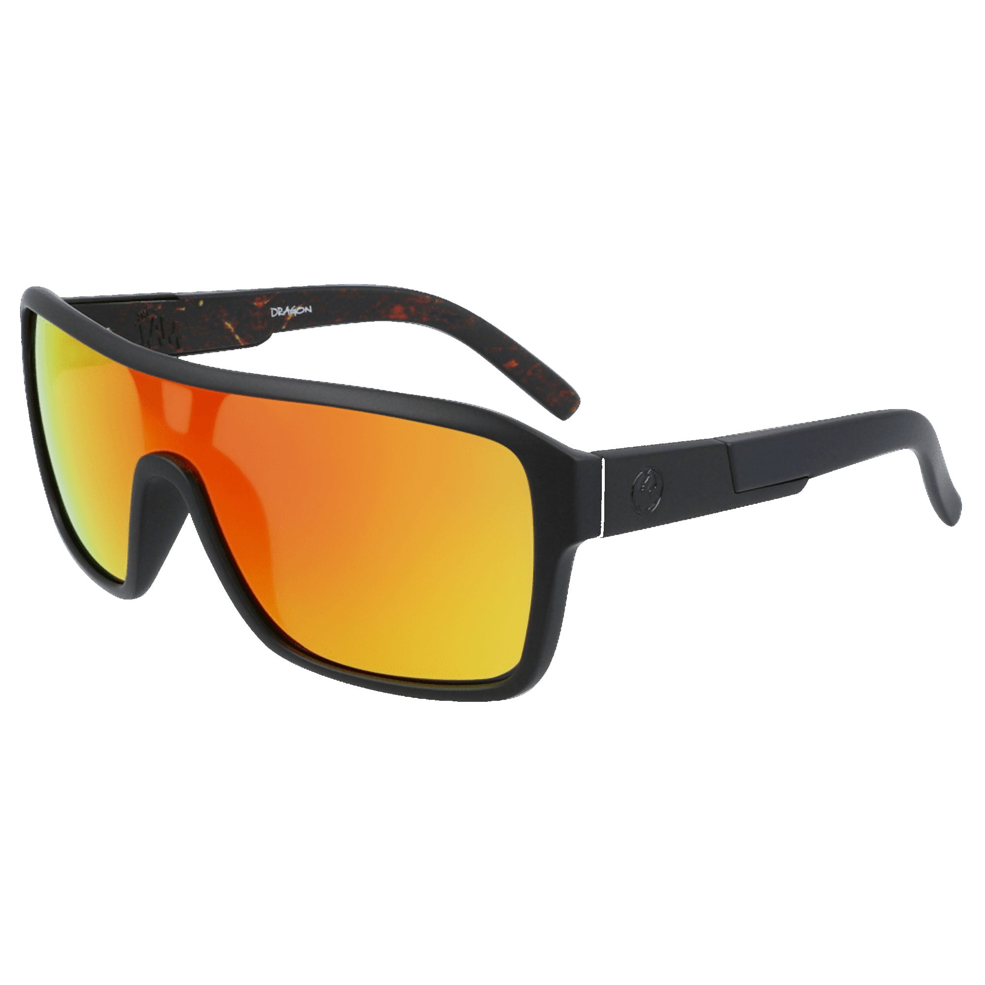 Dragon The Remix LL Men's Sunglasses - Matte Black Inferno/Red Ion