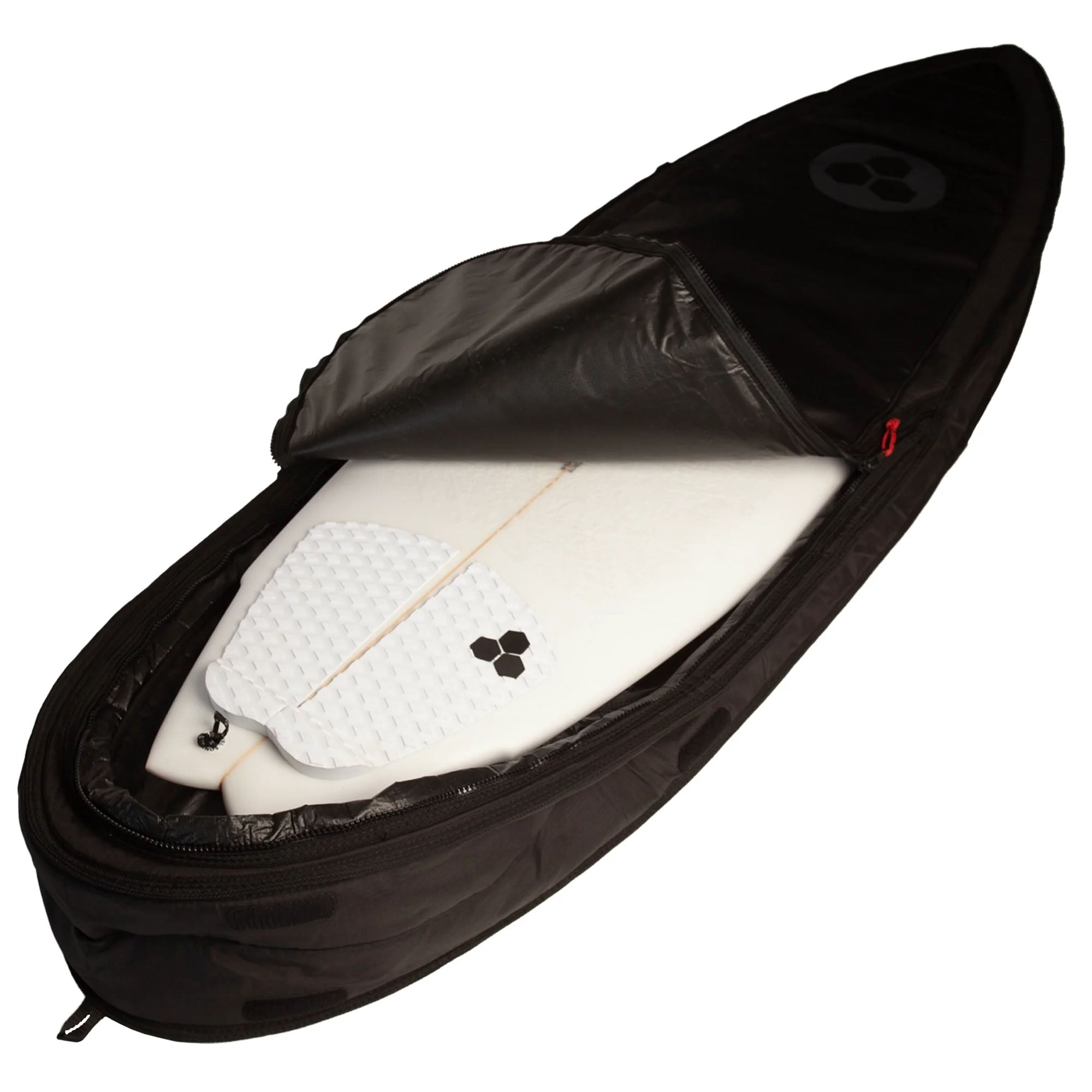 Channel Islands Traveler Single/Double Shortboard Surfboard Bag - Black