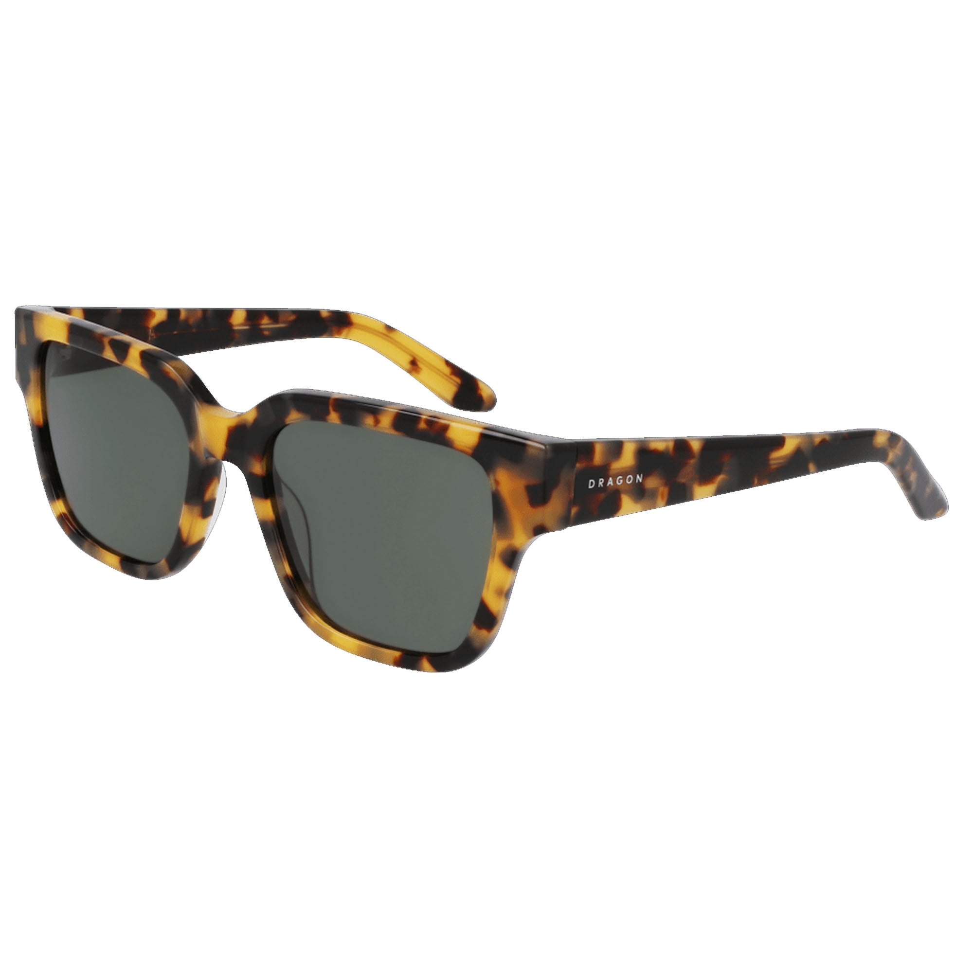 Dragon Rowan Men's Sunglasses - Shiny Tokyo Tortoise/G15 Green Polarized