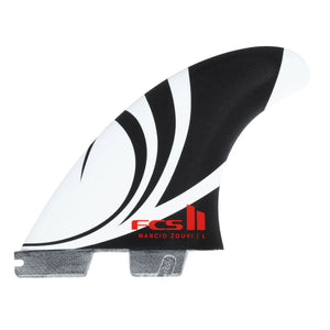 FCS II Sharpeye Performance Glass Tri-Quad Surfboard Fins - Large/Black