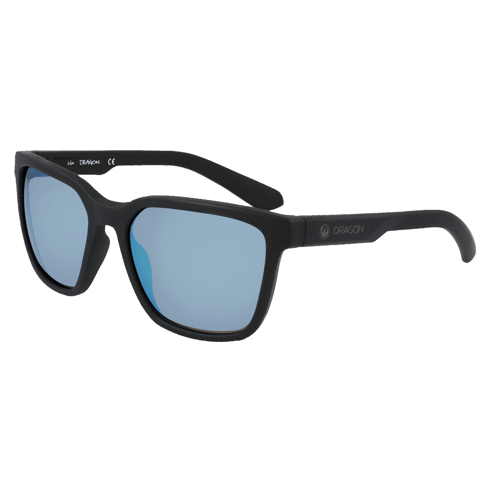 Dragon Burgee LL H2O Men's Sunglasses - Black/Sky Blue Ion Polarized