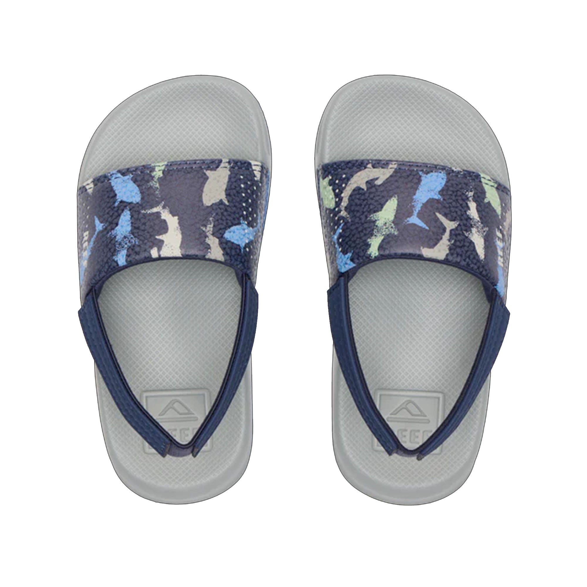 Reef Little Ones Slide Youth Boy's Sandals - Navy Shark