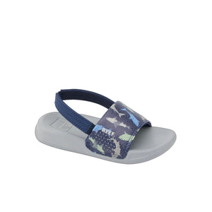 Reef Little Ones Slide Youth Boy's Sandals - Navy Shark