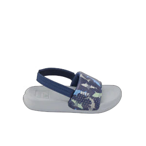 Reef Little Ones Slide Youth Boy's Sandals - Navy Shark