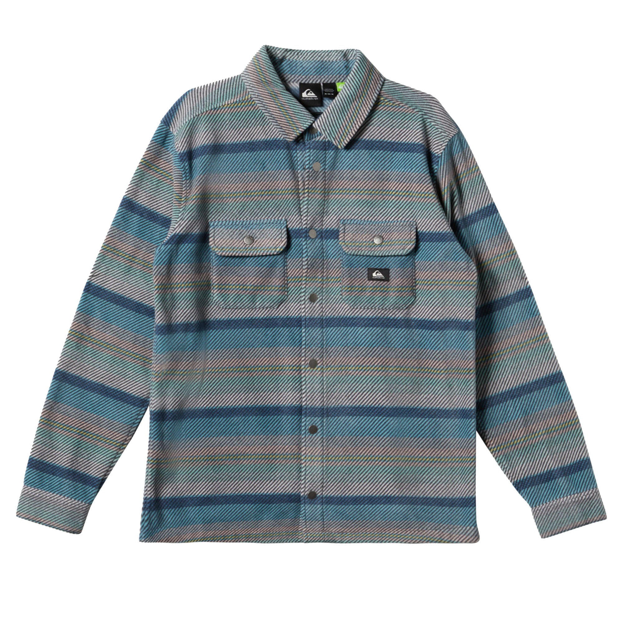 Quiksilver Surf Days Men's L/S Fleece Flannel - Grey