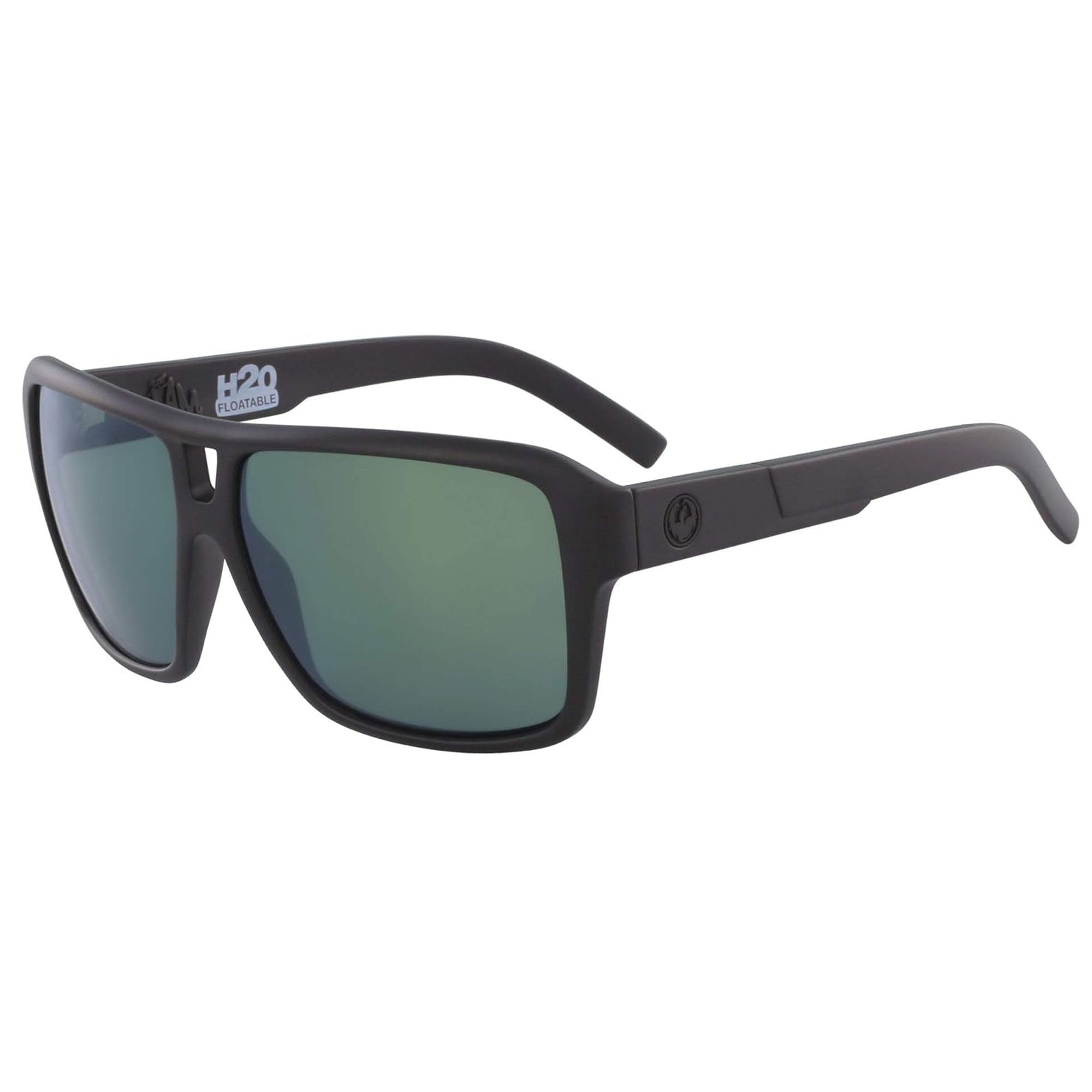 Dragon The Jam LL H20 Men's Sunglasses - Matte Black/Blue Ion Polarized