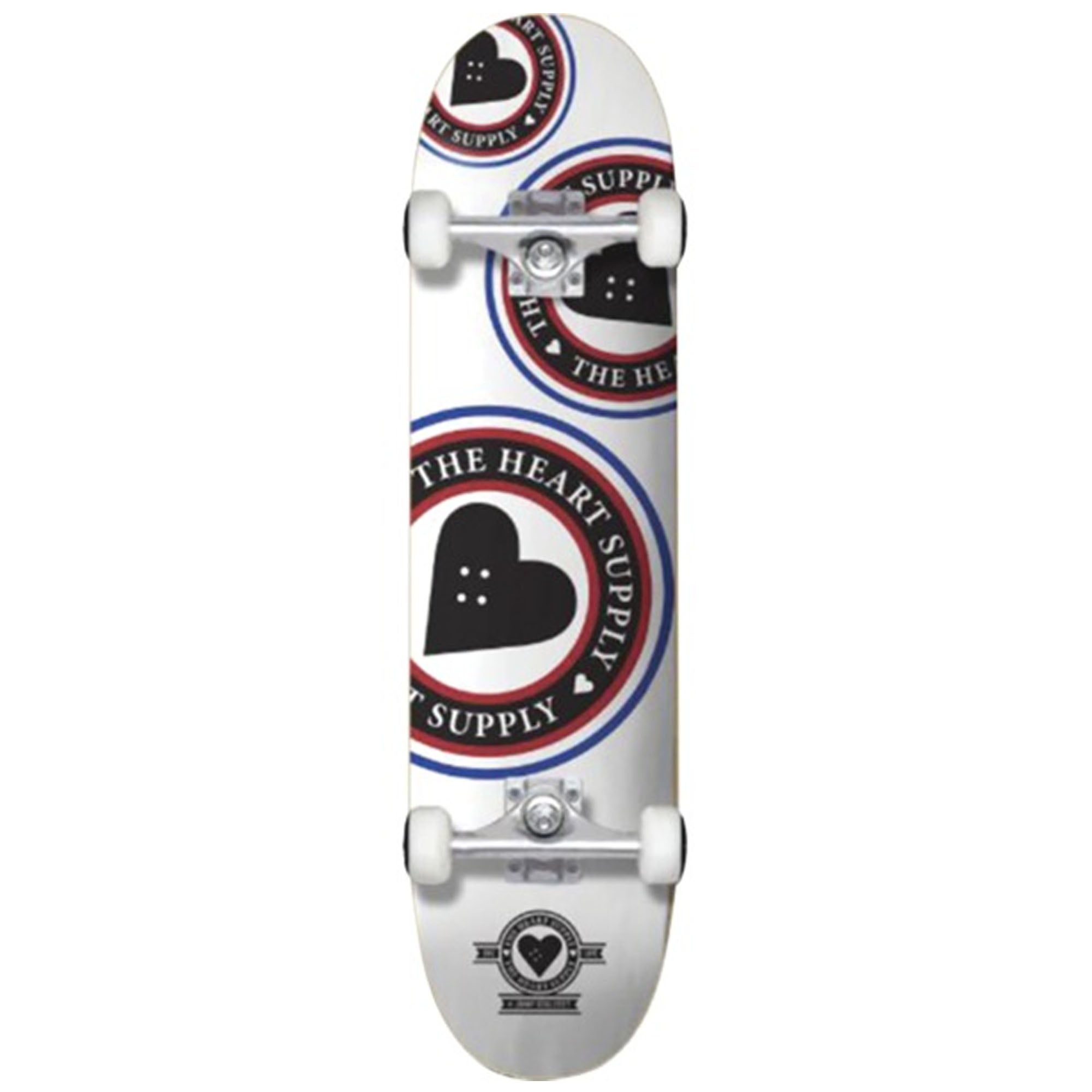 The Heart Supply Orbit Logo 8.0" Complete Skateboard - White