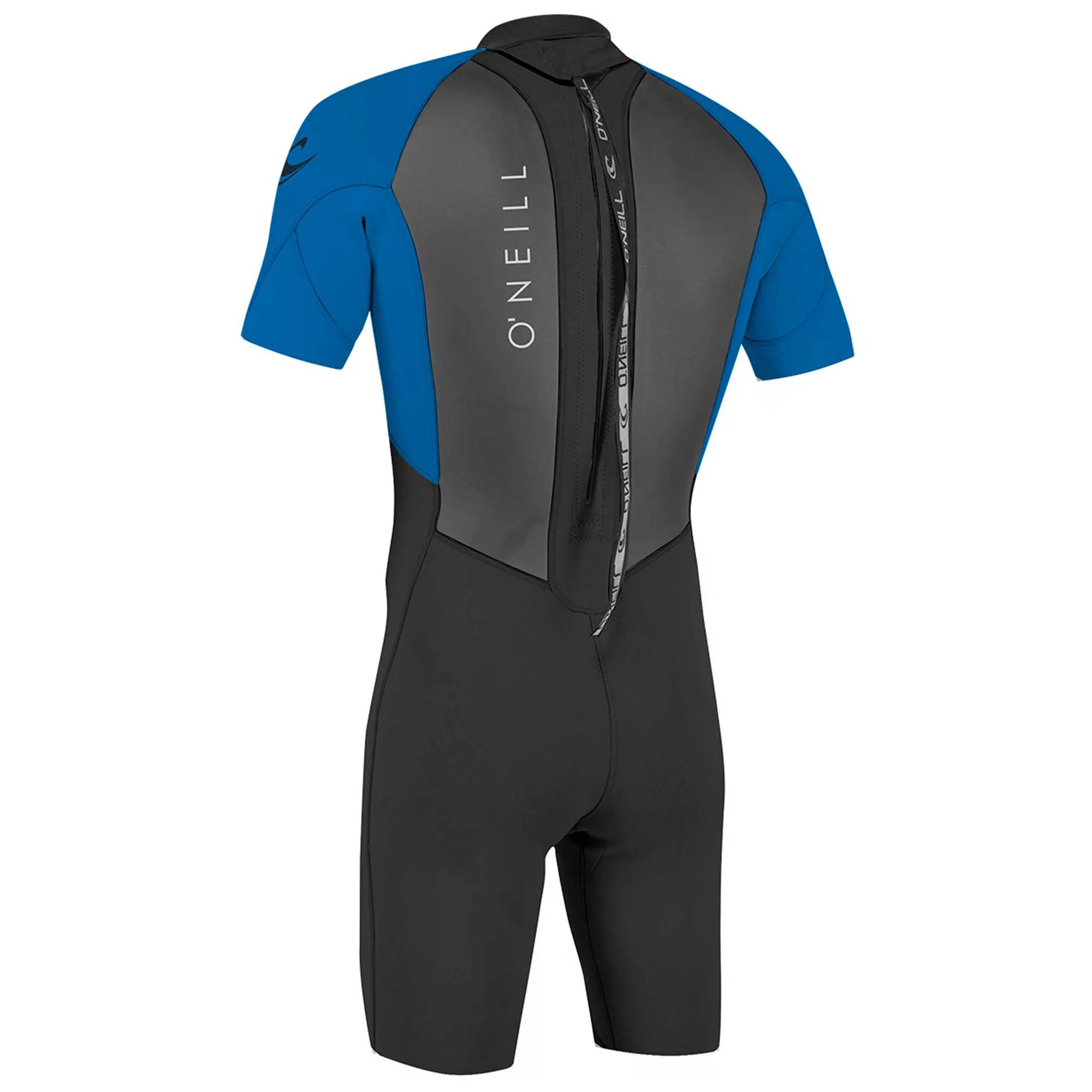 O'Neill Reactor II 2mm Back-Zip S/S Youth Boys Spring Wetsuit - Black/Ocean