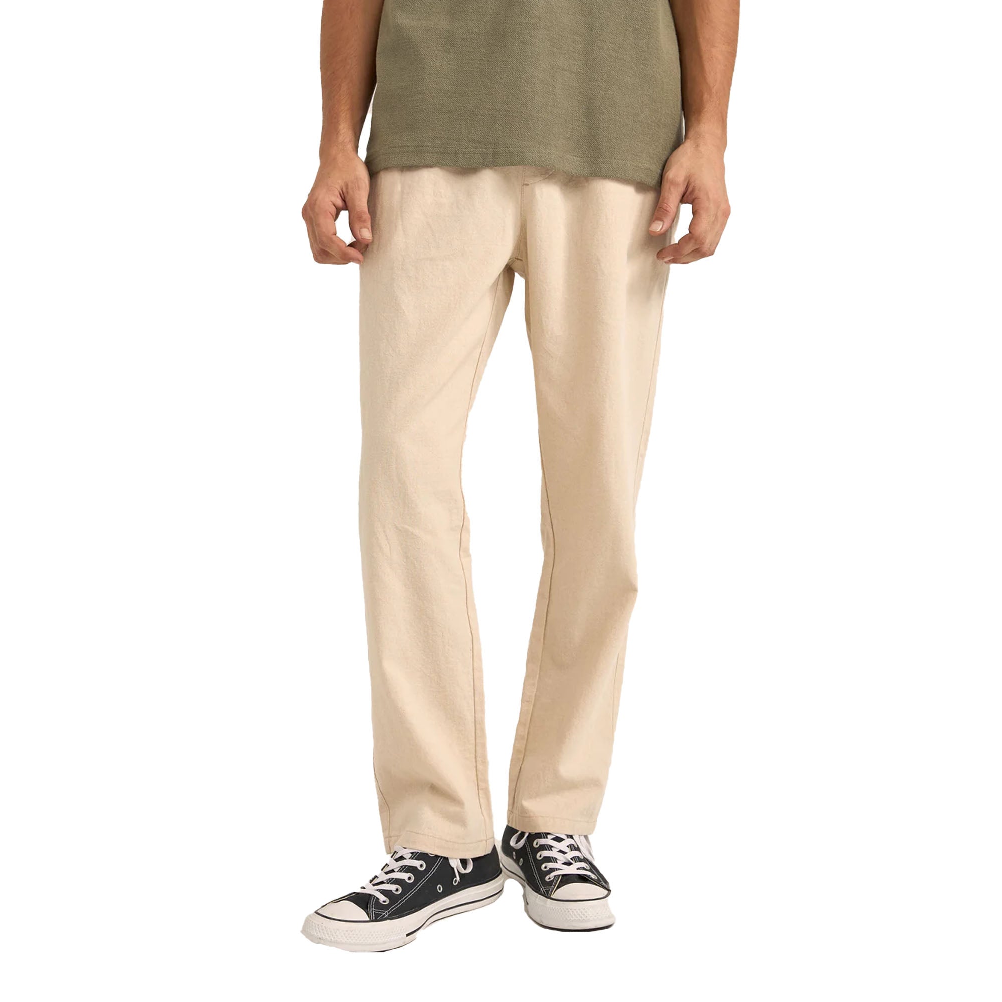 Rhythm Classic Linen Jam 17" Men's Pants - Bone