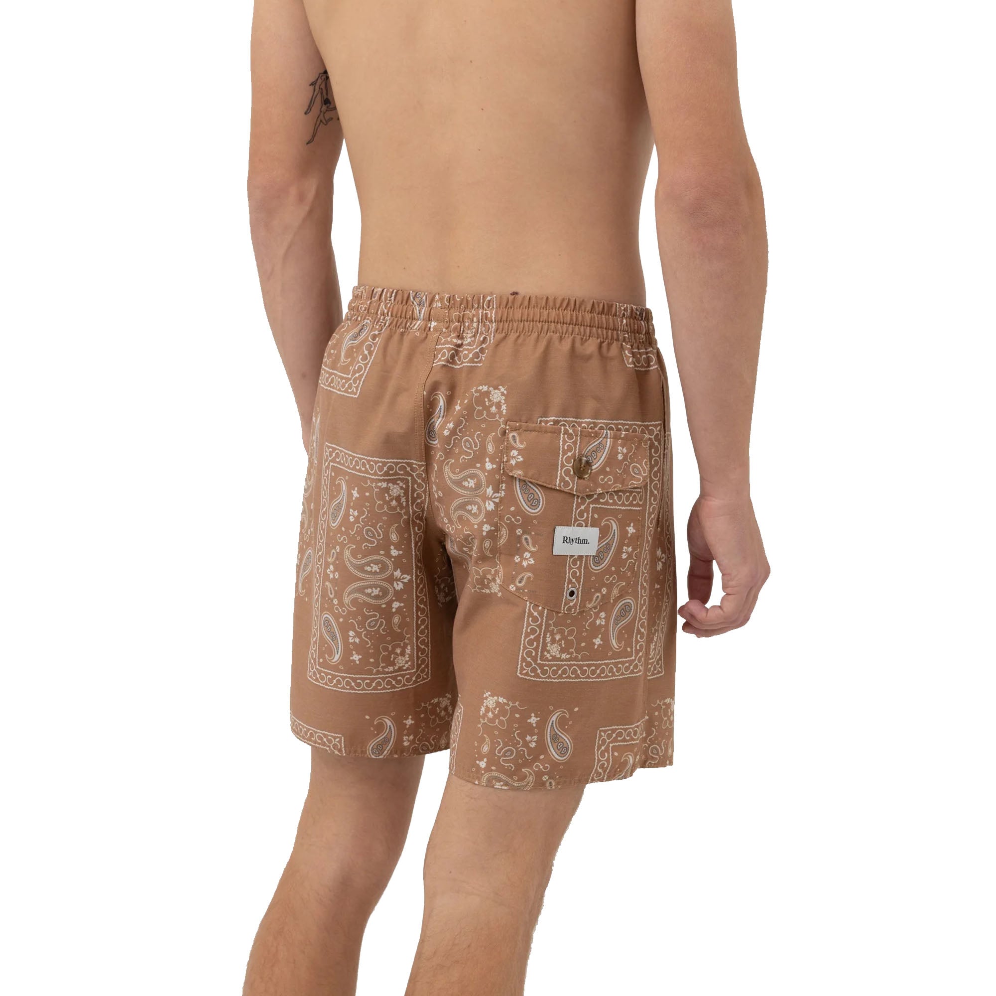 Rhythm Border Beach 17" Men's Hybrid Boardshorts - Cedar