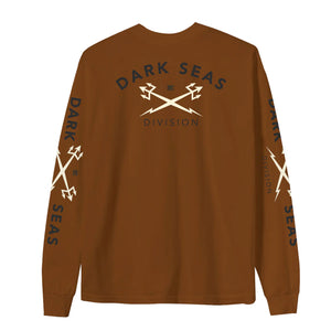 Dark Seas Headmaster Men's L/S T-Shirt - Brown Sugar