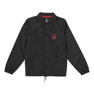 Volcom Skate Vitals Coaches Men's L/S Jacket - Black/Red