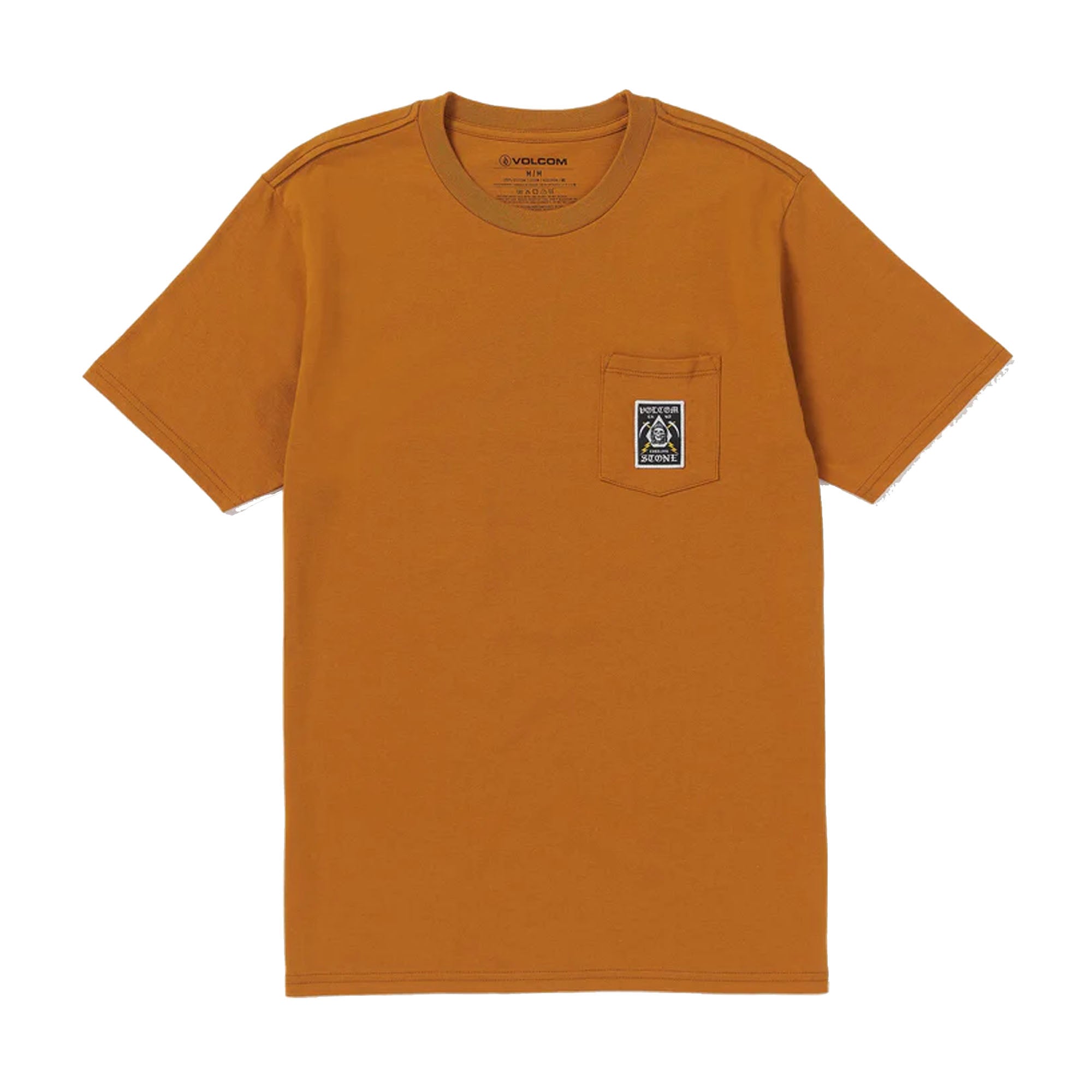 Volcom Pocket Label Men's S/S T-Shirt - Brown