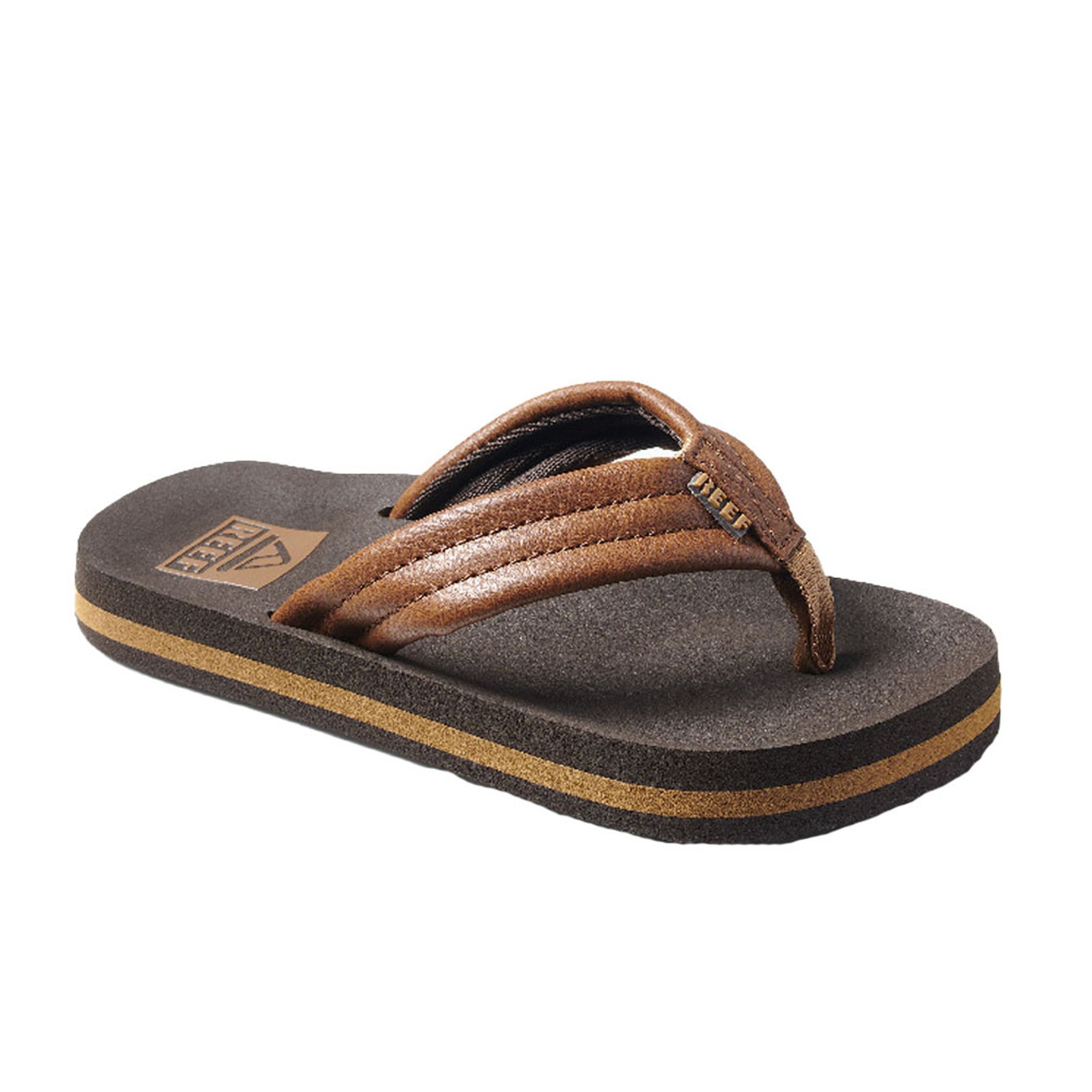 Reef Little Ahi Youth Boy's Sandals - Brown