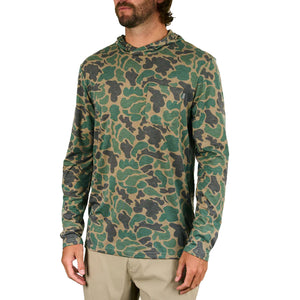 Marsh Wear Buxton Hagood Performance Men's L/S Hoodie - Green Mallard Camo